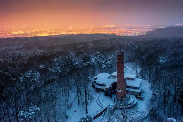 Góra Chełmska – widok na okolicę Koszalina 