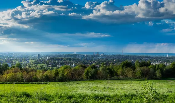 panorama of the city of Rzeszow