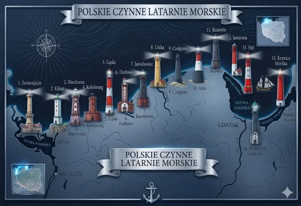 Gdzie są latarnie morskie w Polsce i jak je zwiedzać? Mapa najpiękniejszych latarni morskich w Polsce