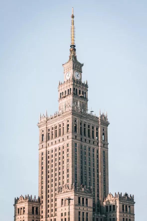 Palace of culture in Warsaw