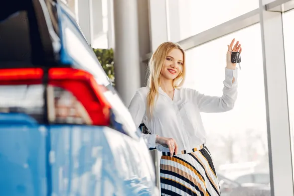 time to hit the road in a rented car.