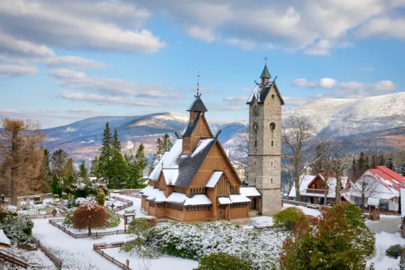 Wang Church in winter