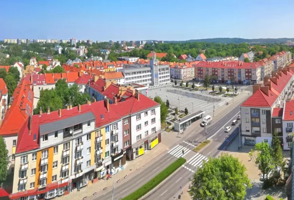 Atrakcje w Koszalinie - widok na panoramę starówki 