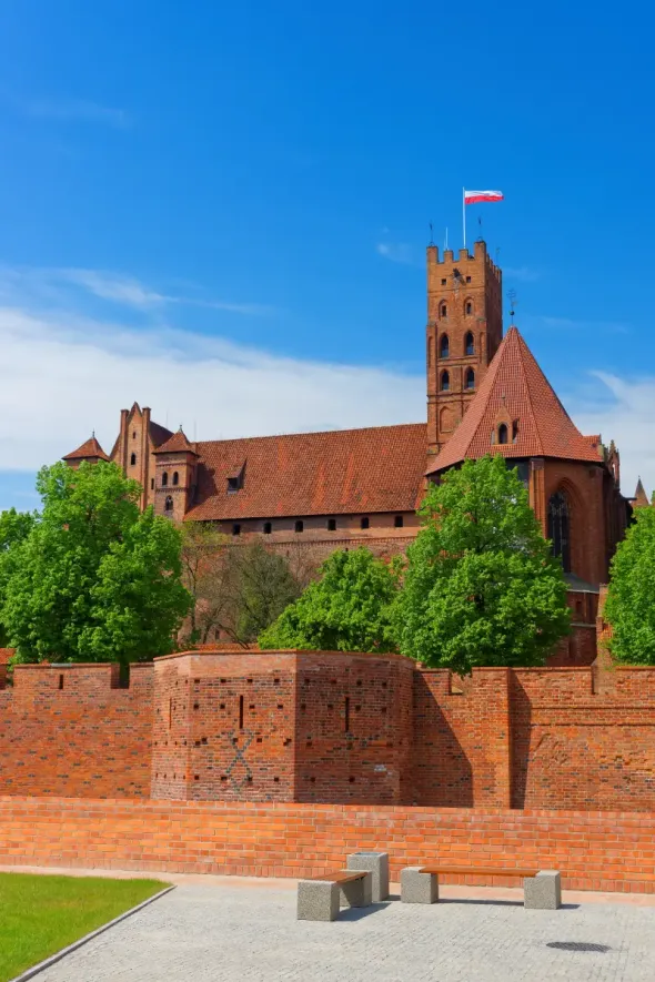 Malbork Castle, also known as Marienburg, former headquarters of the Teutonic Order in Poland