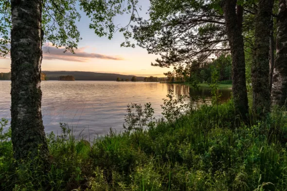 Sunset over Lake Mazurskie