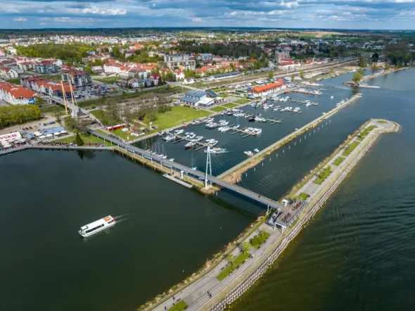 Poznaj Giżycko zwane sercem Mazur! Na zdjęciu Marina w Giżycku
