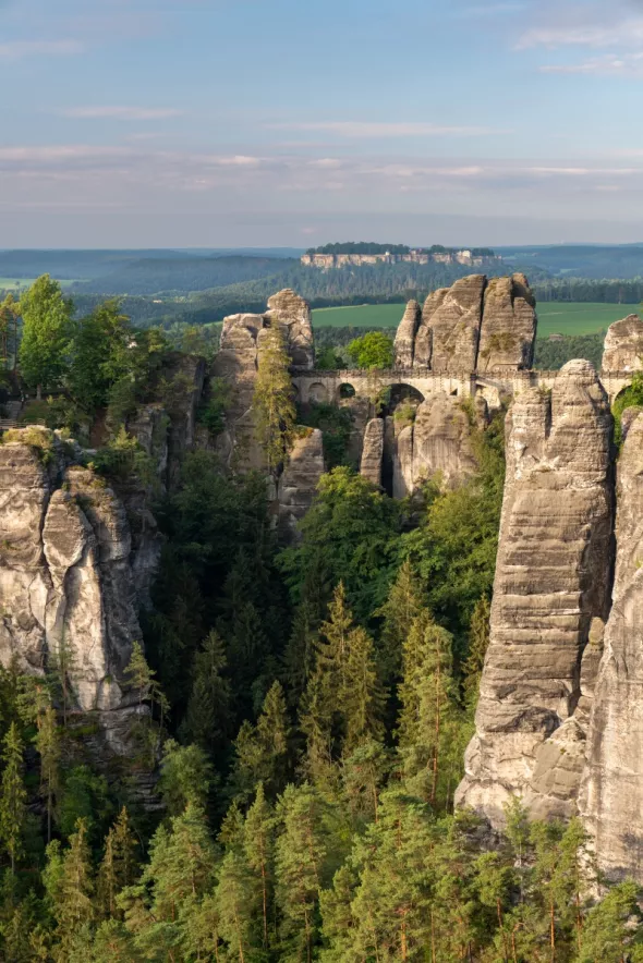 Szwajcaria Saksońska,  Most Bastei, Niemcy