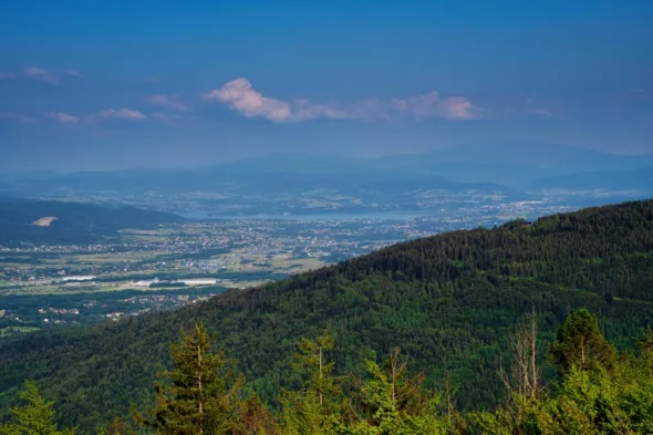 Bielsko-Biała panorama na miasto i okoliczne góry