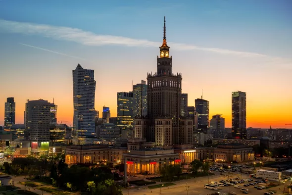 Skyscrapers in Warsaw