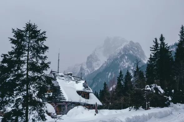 Winter mountains in Zakopane 