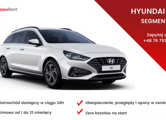 Hyundai i30 w wynajmie na miesiące