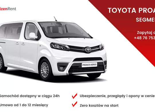 Toyota Proace w wynajmie na miesiące