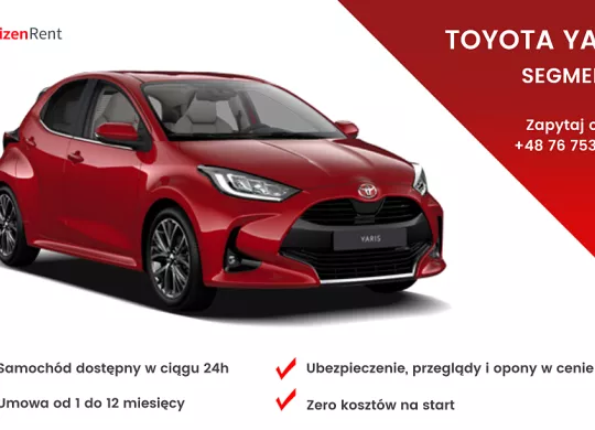 Toyota Yaris w wynajmie na miesiące