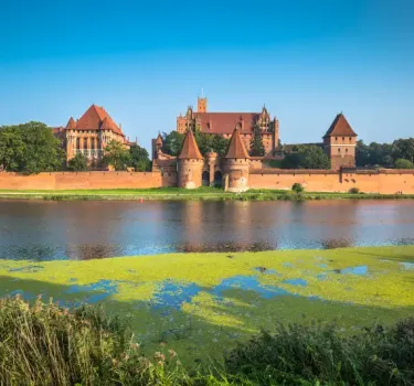 Malbork Castle in Poland, the medieval fortress built by the Teutonic Knights