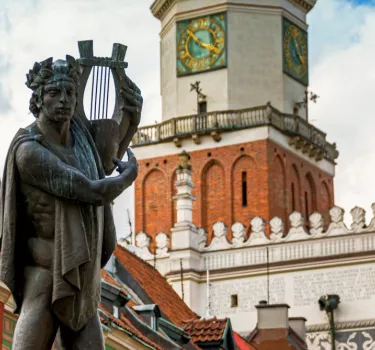 The historic town hall in Poznan