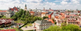 View of the beautiful city of Lublin in Poland