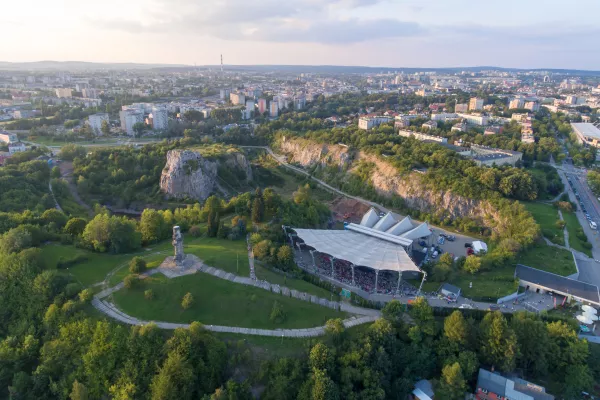 view of the Kadzielnia Amphitheatre in Kielce