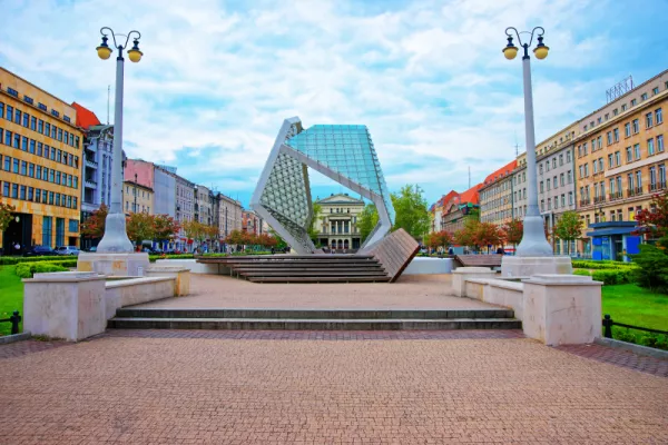 Poznań - fontanna Wolności