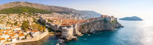 Widok na stare miasto w Dubrowniku - Chorwacja