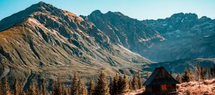 Scenic summer view of Gąsienicowa Valley in the Polish Tatra Mountains near Zakopane