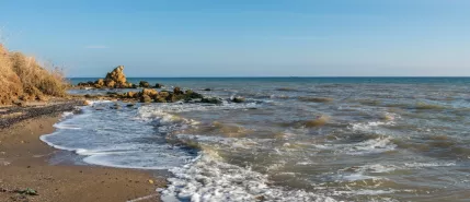 View of the beach of the Polish Baltic Sea
