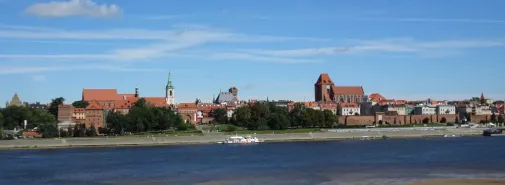 Toruń Old Town skyline in Poland