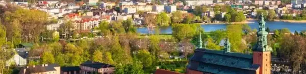 Piękne krajobrazy Kartuz na Pojezierzu Kaszubskim