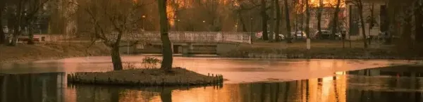 Piękny park w Mińsku Mazowieckim