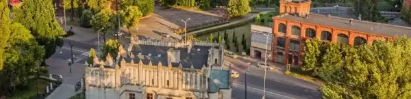 Piękny zamek w Pabianicach